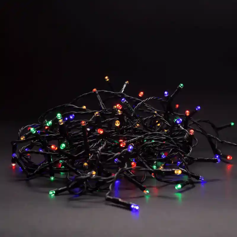 Karácsonyi Füzérsor Kültérre 50 LED 5m MultiColor távirányítóval Elemes Bestseller