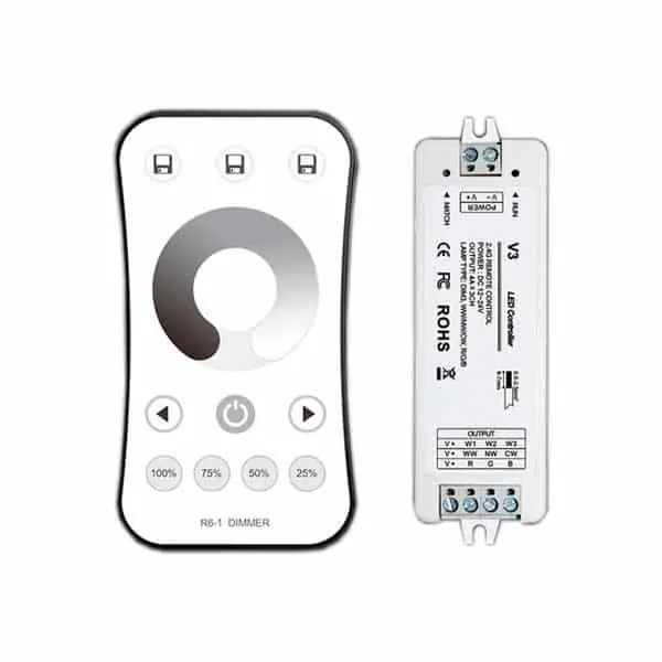 Legkelendőbb Egyszínű LED szalag vezérlő szett DC12/24V Max. 144W/288W AC6348