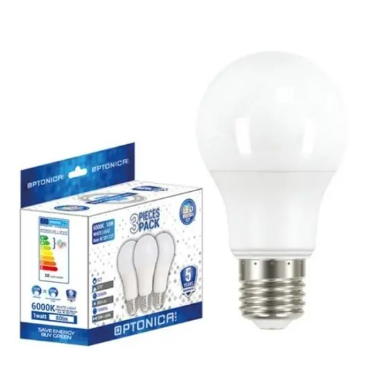 Szezonális akció OPTONICA LED izzó 3db/csomag 11W hideg fehér E27 SP1333