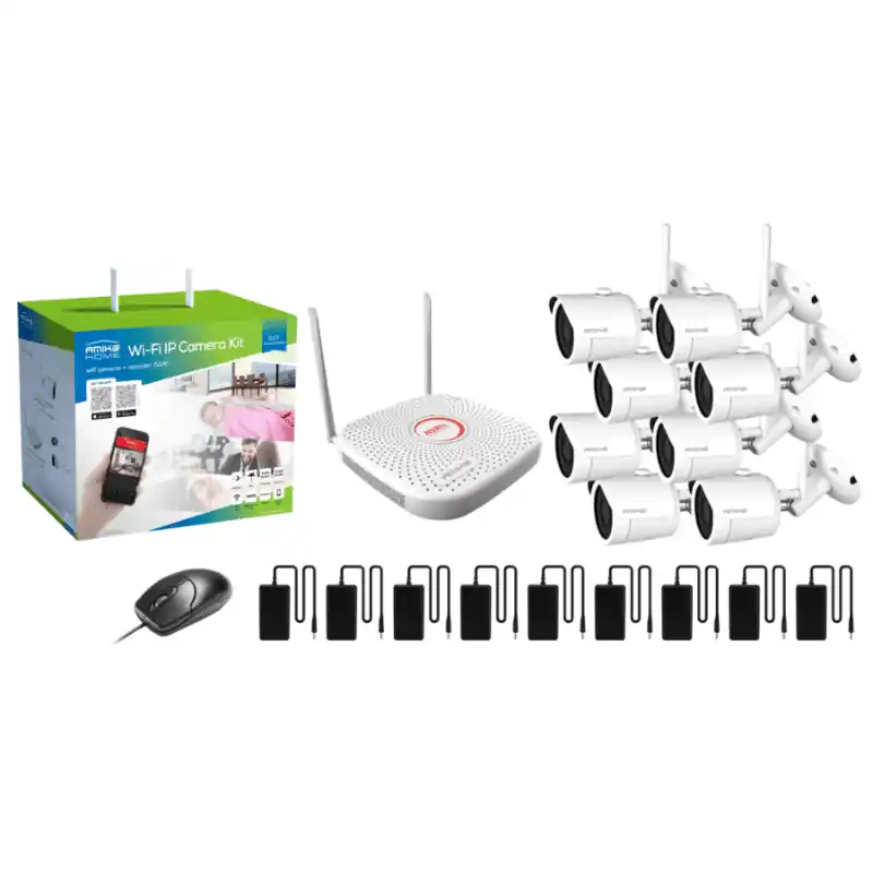 8 kamerás WIFI videórendszer rögzítővel – Amiko WiFi Kit 8900 Csak ma