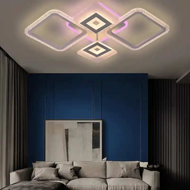 Nedes mennyezeti LED design lámpa beépített RGB fénnyel 65W-J3309/W Prémium