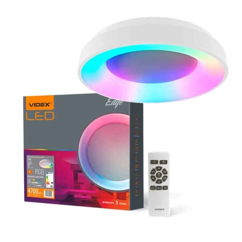 Olcsóbb RGB mennyezeti lámpa távirányítóval 72W ø45cm fehér