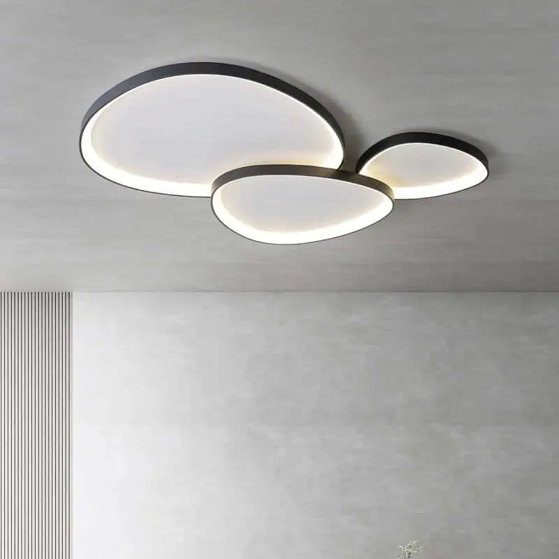 Stone Loire mennyezeti LED lámpa 110W, 6600lm, 115x75cm, 3000-6500K fekete Expressz szállítás