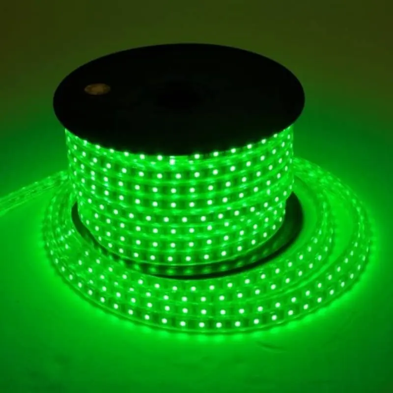 Zöld LED szalag 230V 7,6W/m IP65 Árcsökkenés