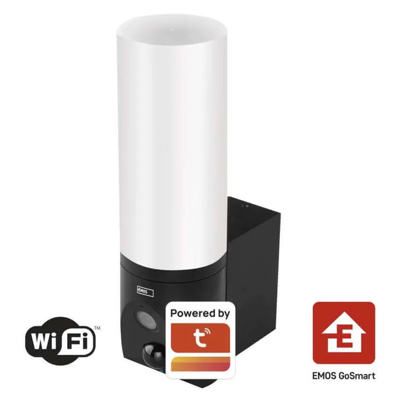 Ne maradj le Kültéri forgó kamera és fali lámpa wifivel EMOS GoSmart IP-300 TORCH fekete