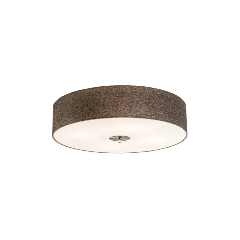 Rusztikus mennyezeti lámpa taupe 50 cm - Drum Jute Nézd meg most