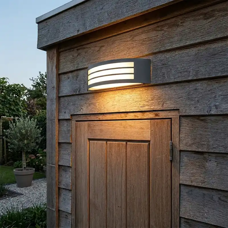 Árengedmény Modern fali lámpa sötétszürke IP44 - Sapphire Deluxe