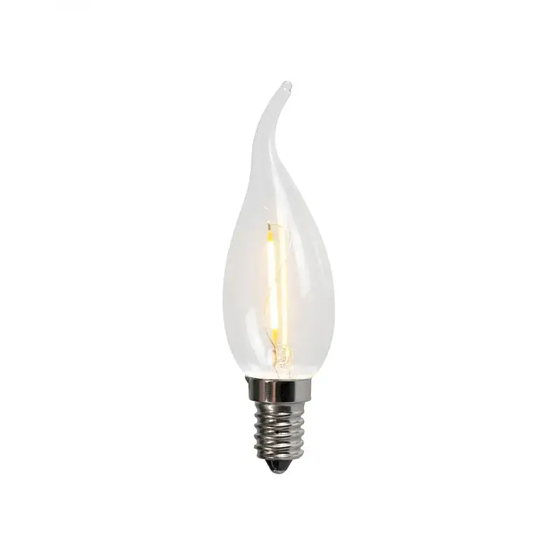 E14 LED Filament gyertyalámpa BXS35 1W 100LM 2200K Kiárusítás