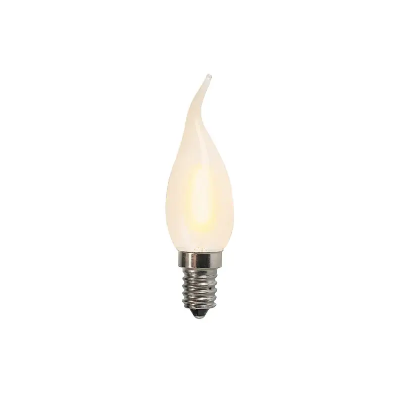 Olcsó E14 LED matt gyertyalámpa BXS35 1W 100 Lumen 2200K