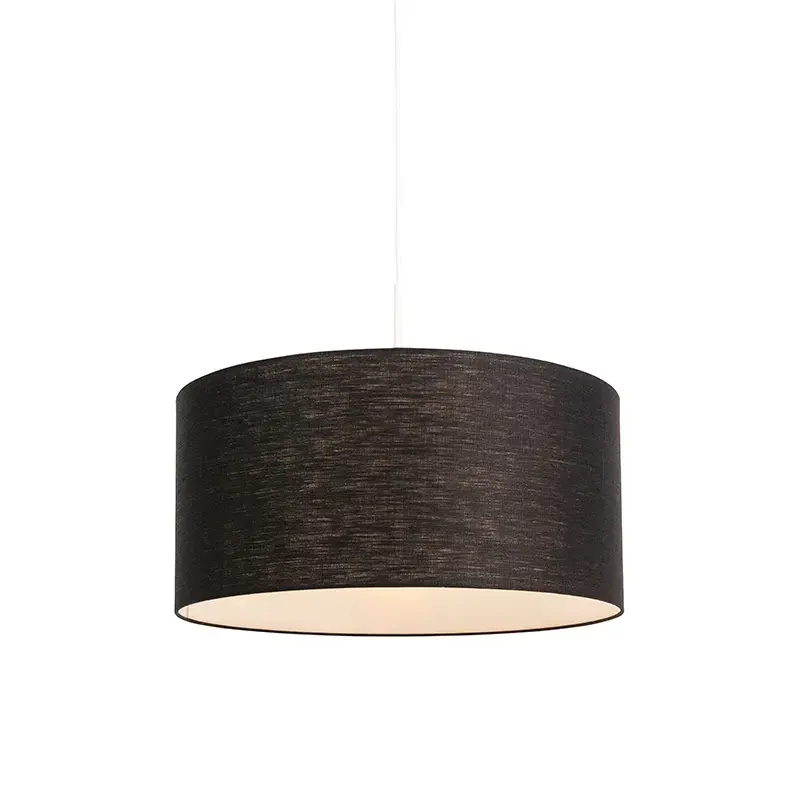 Modern függőlámpa fehér fekete árnyékolóval 50 cm - Combi 1 Vedd meg most