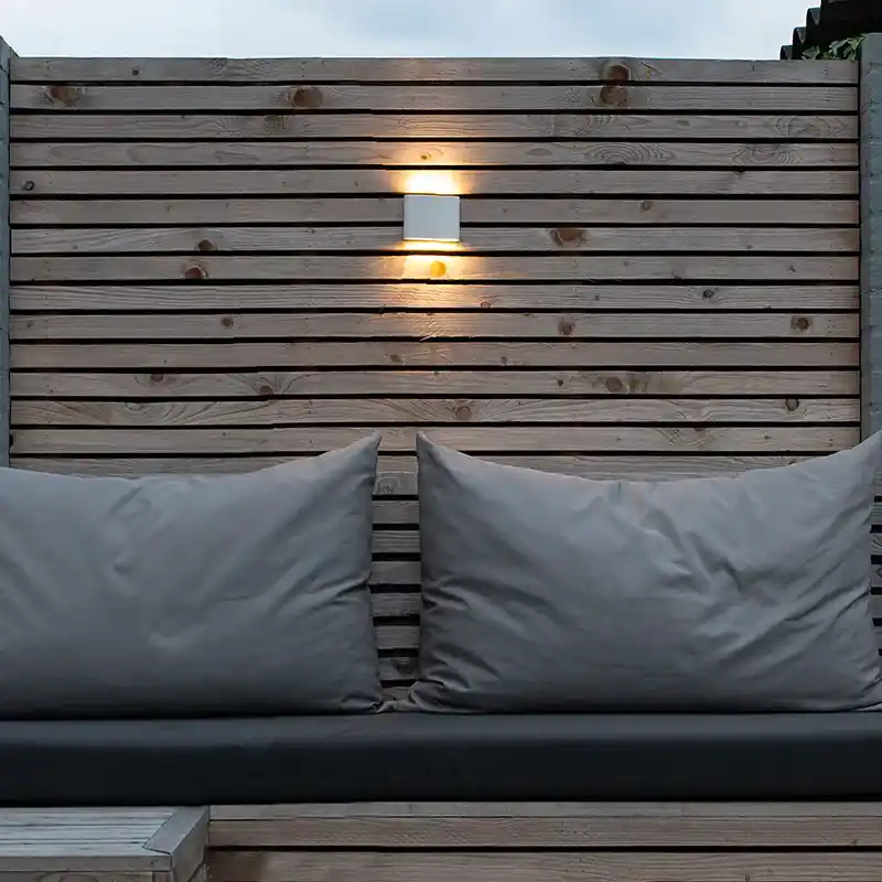 Árengedmény Modern kültéri fali lámpa fehér 11,5 cm LED-del - Batt
