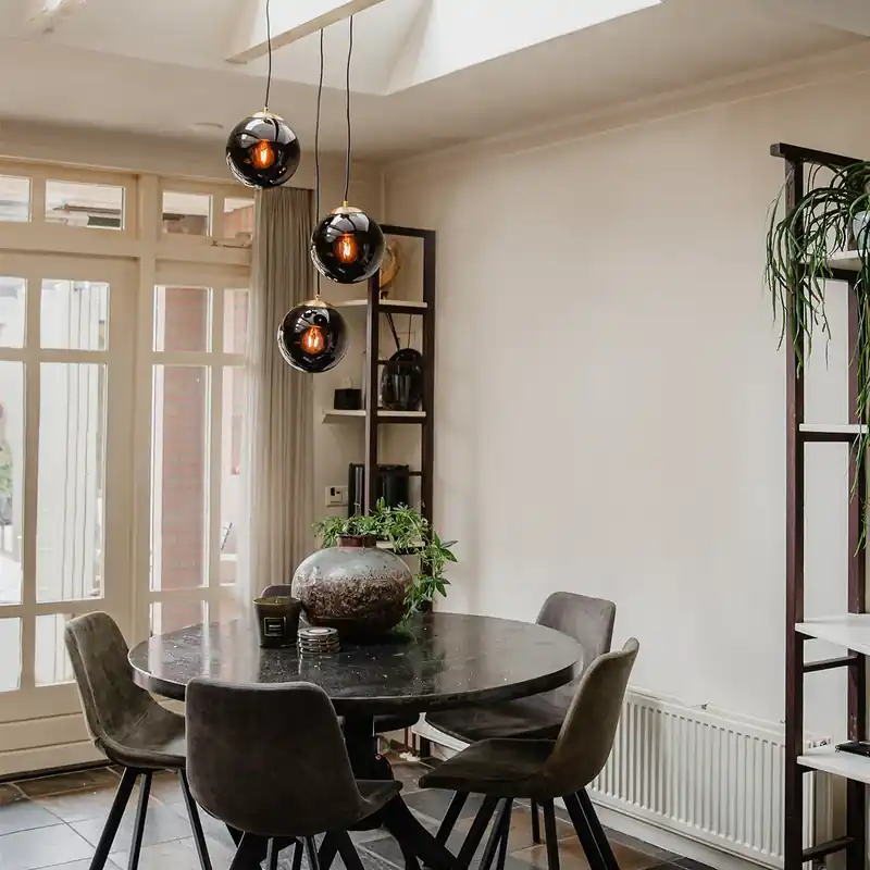 Legjobb ár Art Deco medál arany fekete üveggel 3-lámpás - Pallon