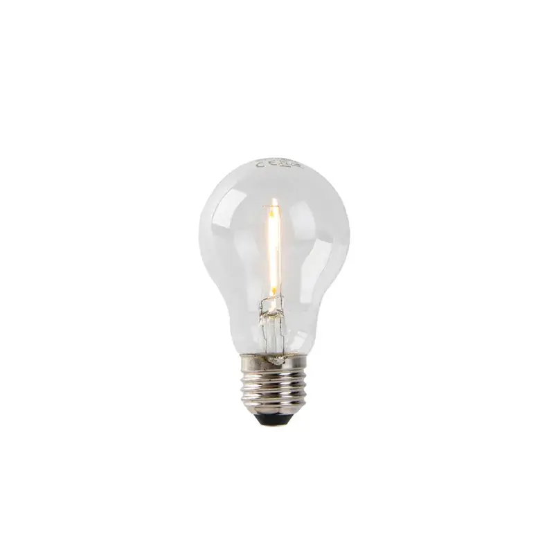 Outlet E27 LED izzó A60 átlátszó 1W 80lm 2200K