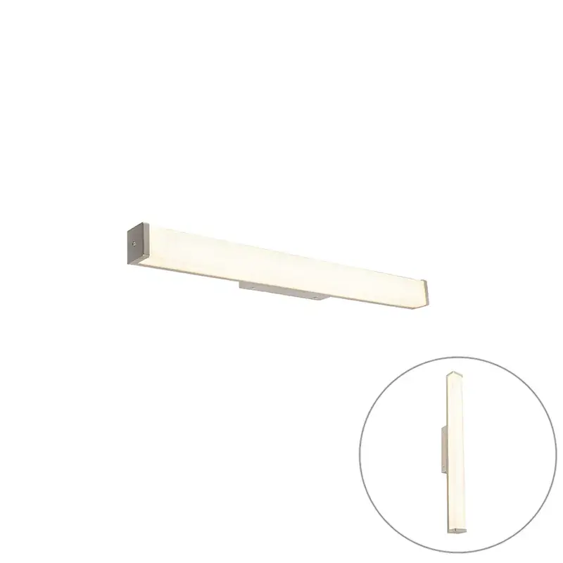 Gyors kiszállítás Modern fürdőszobai fali lámpa acél 62 cm IP44 - Cascada