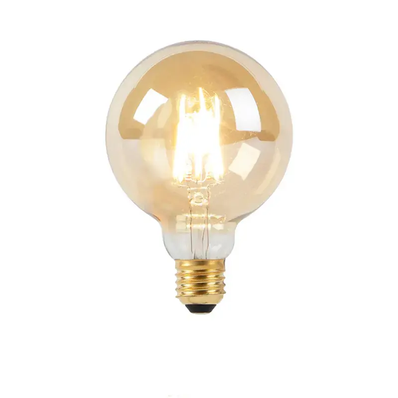 Expressz kézbesítés E27 halvány-meleg LED lámpa G95 arany 8W 806 lm 2000-2700K