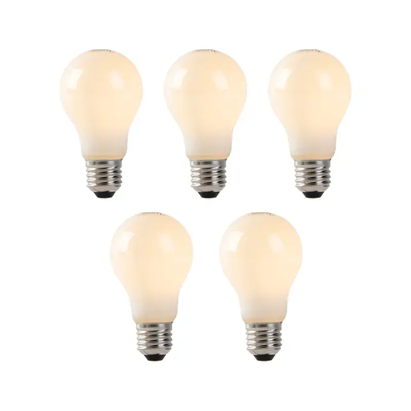 Rendeld meg most 5 db-os készlet E27 LED izzók opál üveggel 1W 80lm 2200K