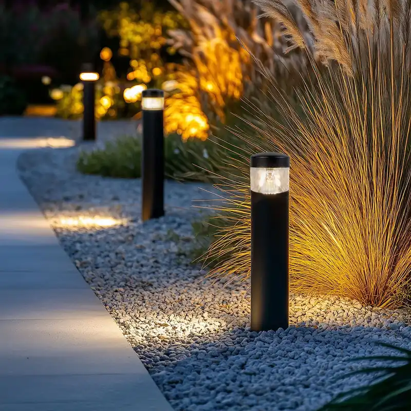 Végkiárusítás Modern kültéri lámpa fekete 40 cm IP44 LED-del - Roxy