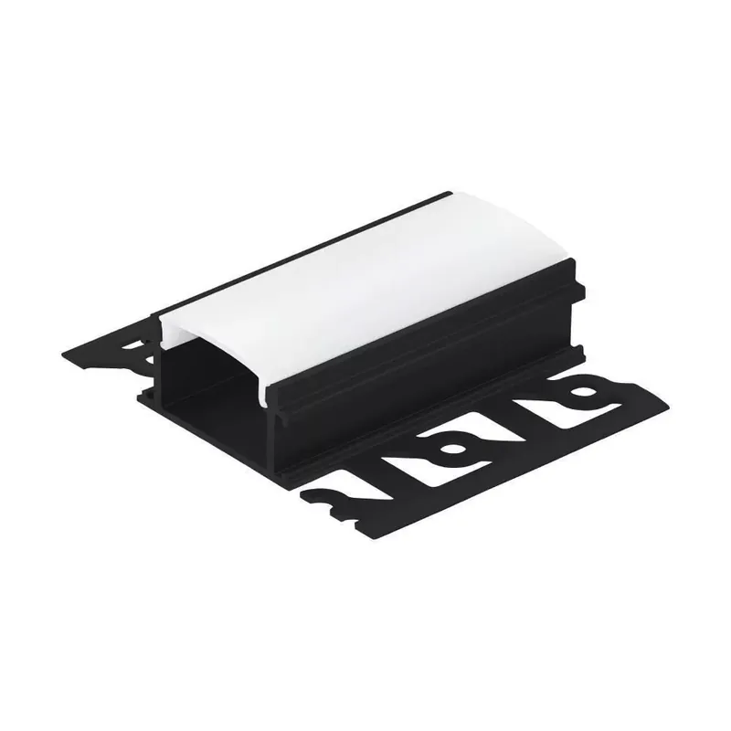 Ajánlat 99497 EGLO RECESSED PROFILE 4 - 1 m fekete T profil LED szalaghoz opál diffúzorral