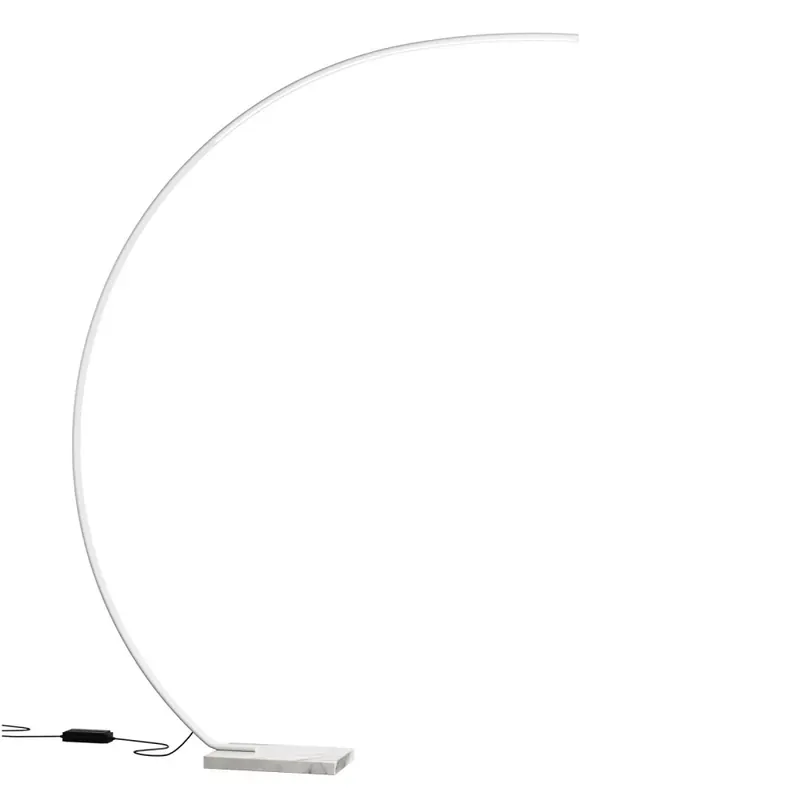 Outlet CARVER LED állólámpa, fehér, márvány talppal