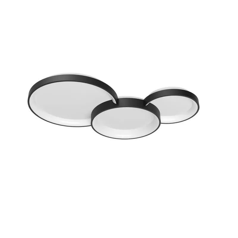 Combi Triple CCT LED mennyezeti lámpa, matt fekete, 72W, 105×54,5 cm Vásárlói kedvenc