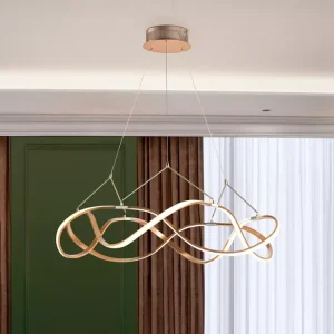 Szezonális akció MOLLY LED csillár, arany 80cm