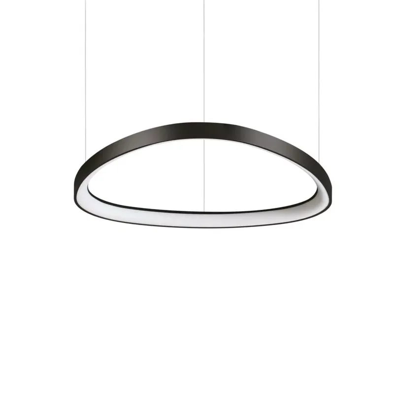 Szezonális akció GEMINI LED függőlámpa, d 61 cm, matt fekete-DALI