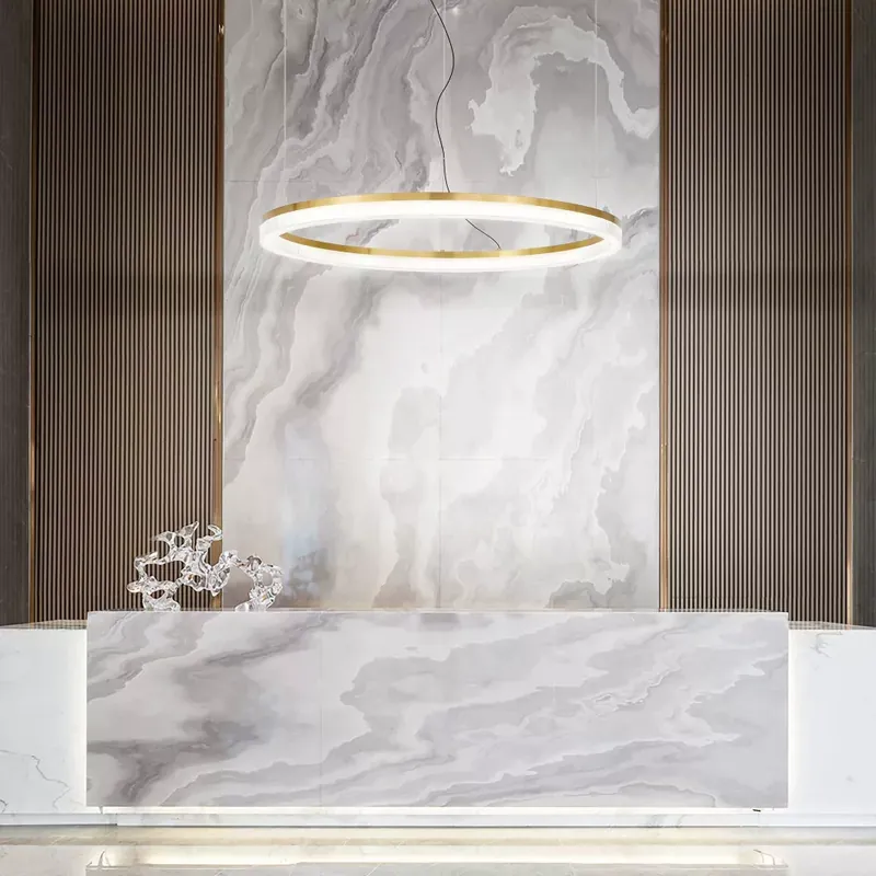 Expressz szállítás LED függőlámpa CROWN, sárgaréz, 80 cm