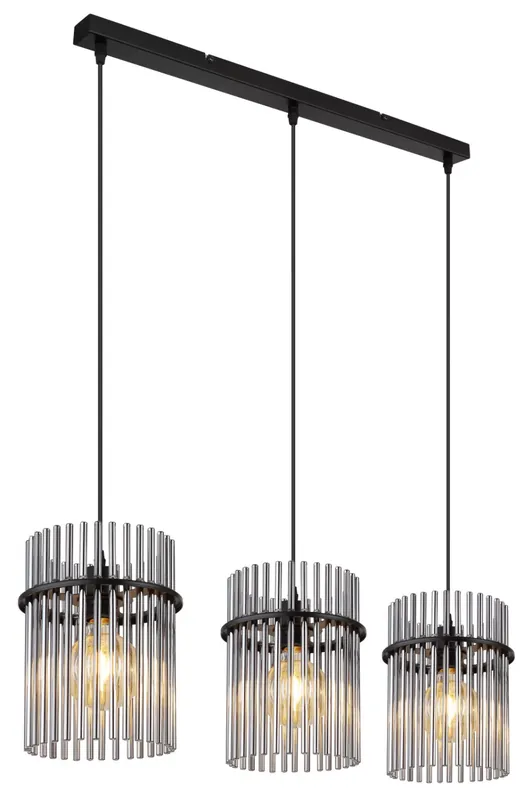 GORLEY függőlámpa, 3xE27, 140 cm, matt fekete Bestseller
