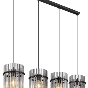 Szuper ajánlat GORLEY függőlámpa, 4xE27, 140 cm, matt fekete