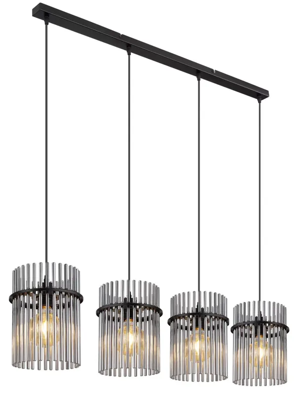 Szuper ajánlat GORLEY függőlámpa, 4xE27, 140 cm, matt fekete