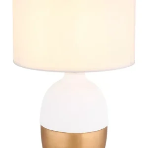 VALENTINO asztali lámpa, 1xE14, 43 cm, fehér Expressz szállítás