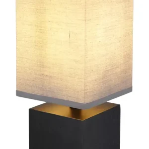 VALENTINO asztali lámpa, 1xE27, 30 cm, fekete Különleges ajánlat