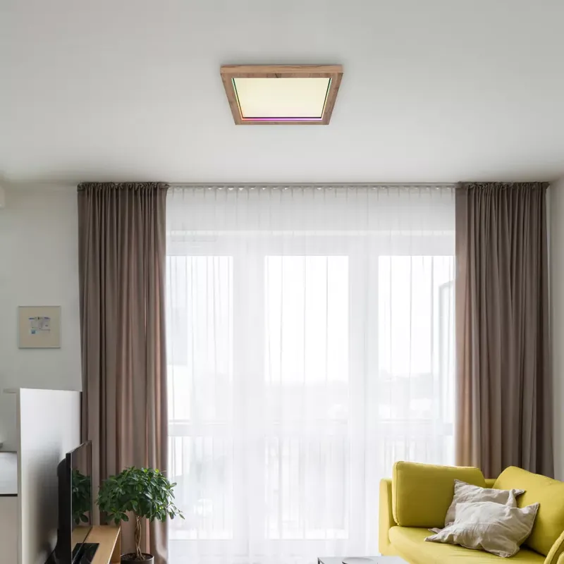 Ajánlat BRANZA távirányítós LED mennyezeti lámpa, matt fekete 1700 lumen