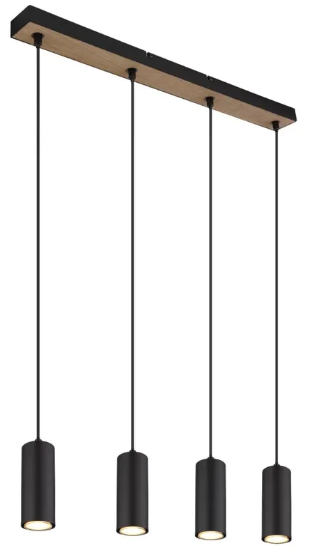 ROBBY függőlámpa, 4xGU10, 120 cm, matt fekete Legnépszerűbb