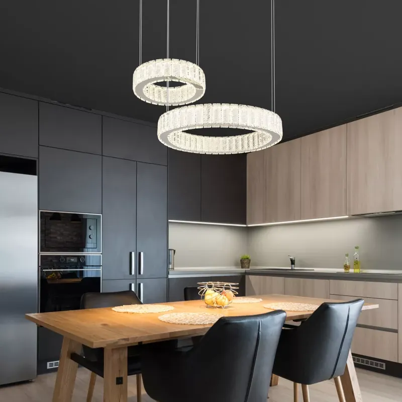 Outlet MUCKY LED függőlámpa, króm 4405 lumen
