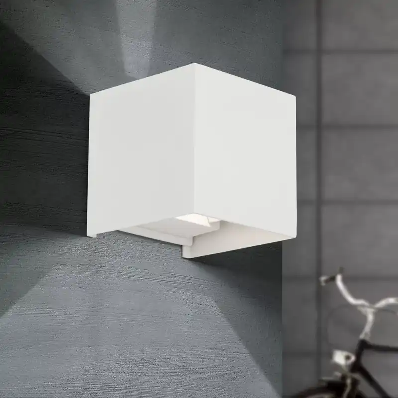 ATOM LED kültéri fali lámpa, matt fehér Végkiárusítás