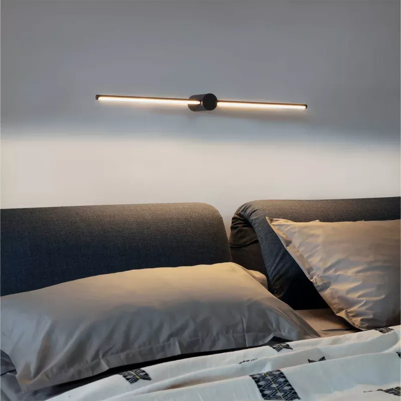 Akciós ár Fürdőszobai fali lámpa, FILO, fekete, 75 cm