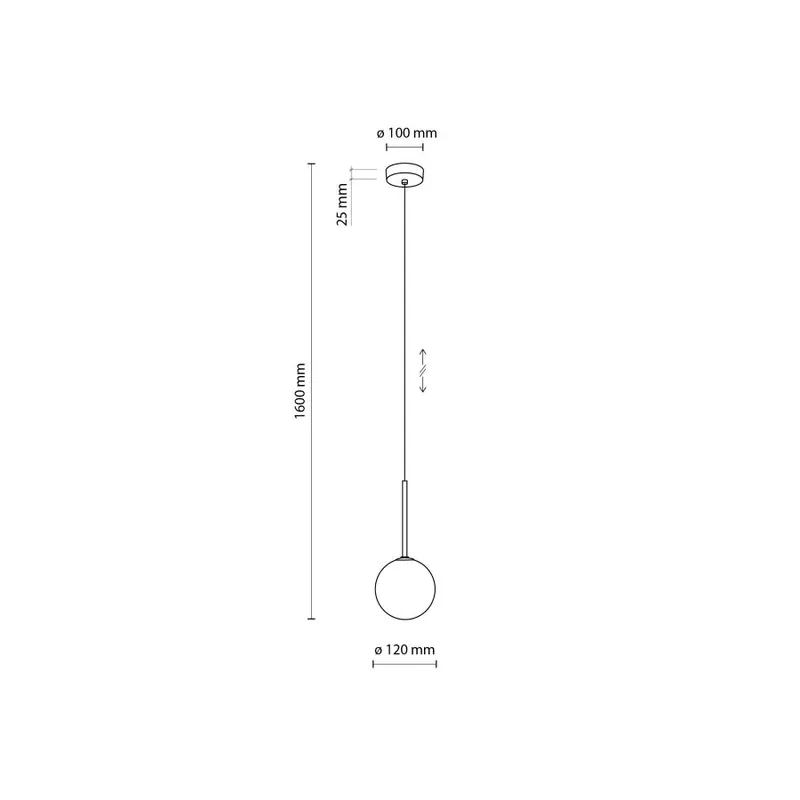TK Lighting 4502 MARTIN 1 ágú függeszték lámpa Azonnal elérhető