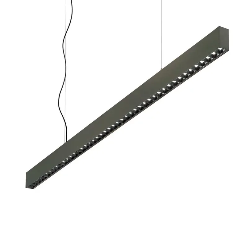Végkiárusítás IdealLux 271187 OFFICE SP 3000K BK több ágú függeszték LED lámpa