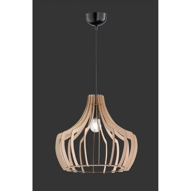 Wood függeszték fa E27 1 izzós Outlet
