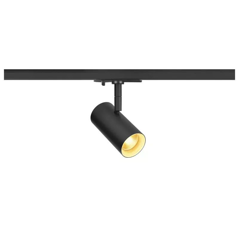 NOBLO SPOT fekete dim-to-warm dimmelhető állítható LED spot lámpa 1 fázisú sínhez Különleges ajánlat