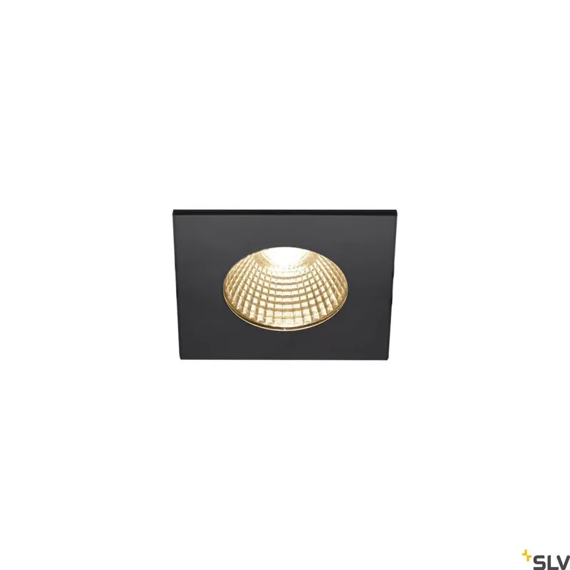 Akciós ár PATTA-I LED fekete 8cm IP65 7,3W 1800-3000K dim to warm szögletes kültéri süllyesztett spot lámpa