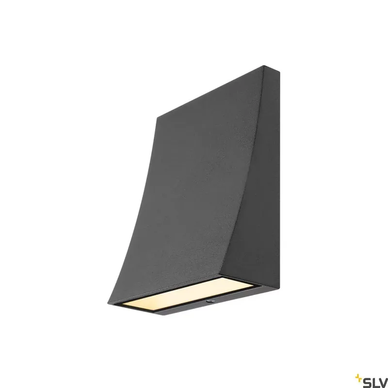 Rendeld meg most DELWA WIDE antracit IP44 10W 3000K alumínium fali LED lámpa