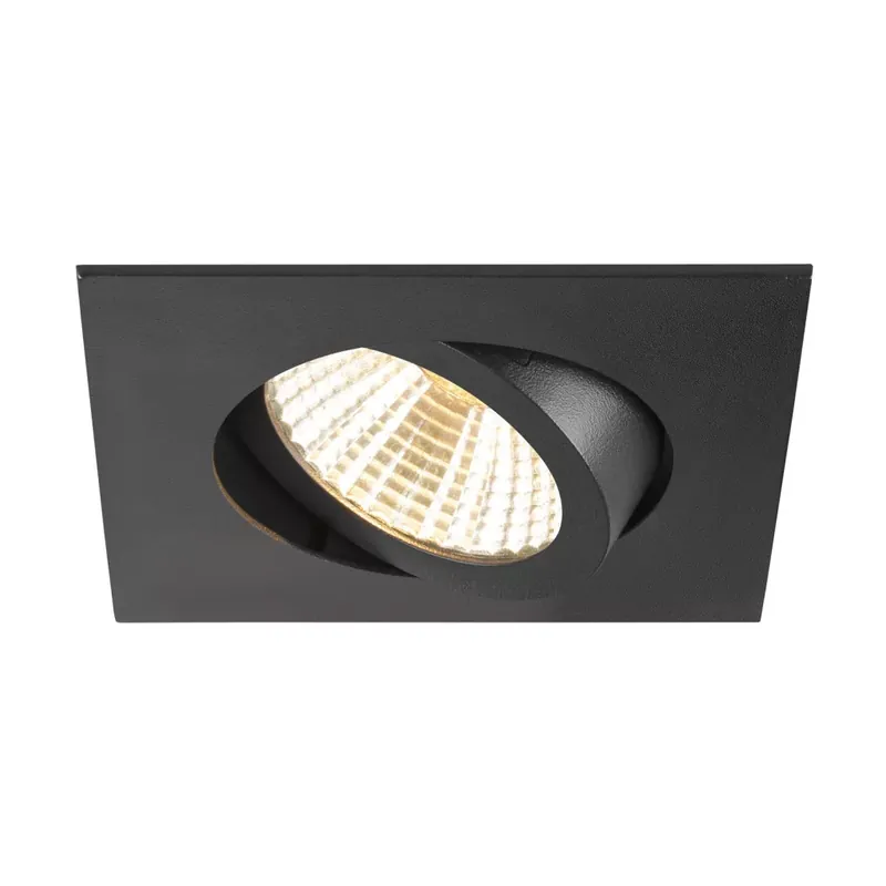 NEW TRIA 68 fekete 1800-3000K 38° színhőmérséklet és fényerőszabályozós szögletes billenthető mennyezeti süllyesztett LED spot lámpa Vedd meg most