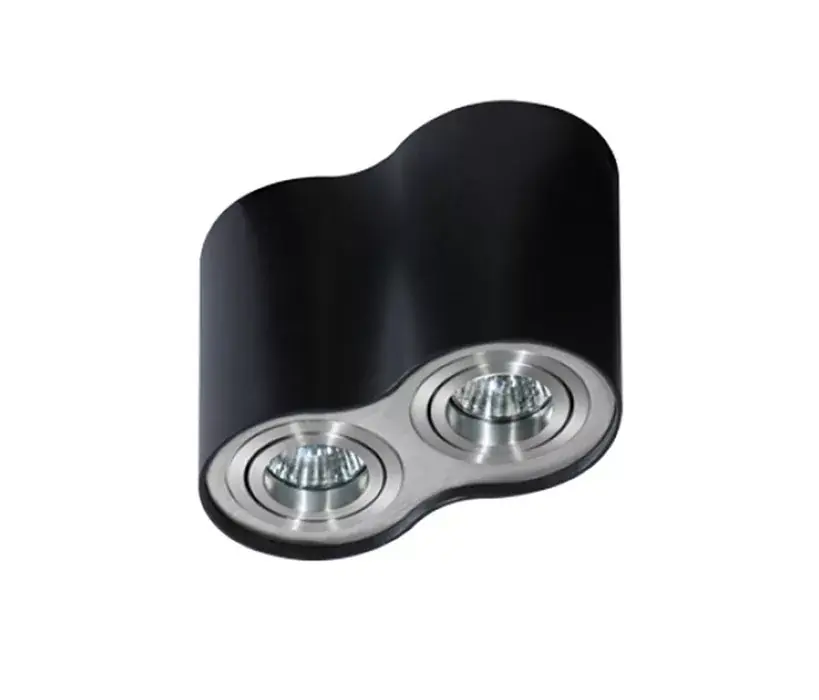 Utolsó esély AZzardo Bross 2 BK/ALU mennyezeti lámpa, 2X50W GU10