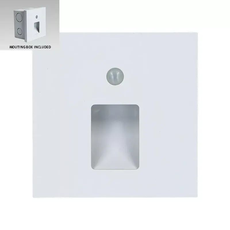 Outlet Emithor Step Light Vix 70420 mozgásérzékelős lépcsővilágító lámpa, 1W LED, 4000K, 55 lm
