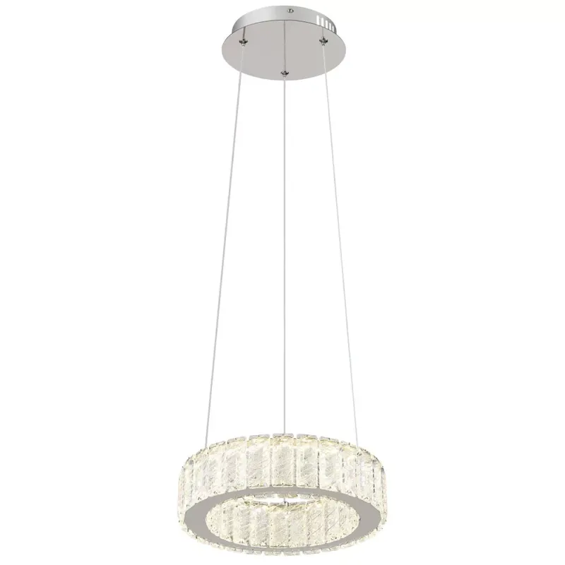 Ajánlat Globo MUCKY 67162-30 távirányítós függeszték K5 kristály dekorral, 30W LED, 2700-6000K, 383-1920 lm