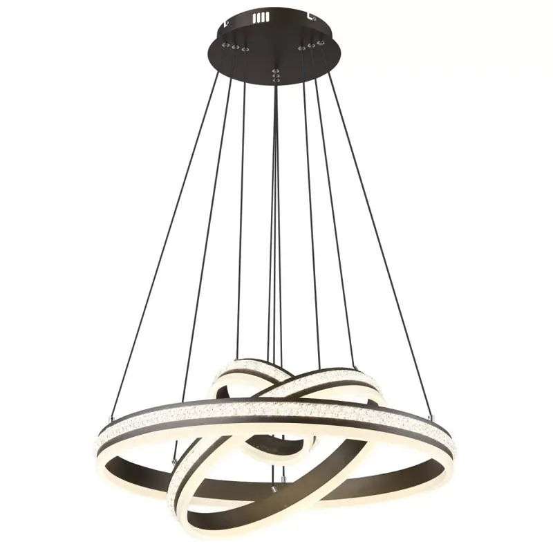 Globo GROUNI 67314-70H távirányítós függeszték akril kristállyal, 70W LED, 2700-6000K, 450-3510 lm Gyors szállítás