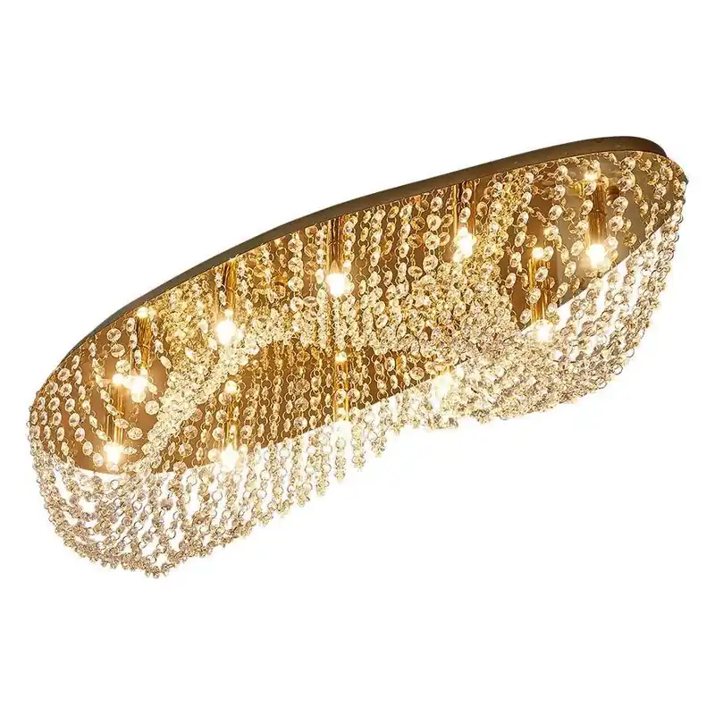 Nézd meg most Luxera Elipthon 62441 kristály mennyezeti lámpa, 10x33W G9