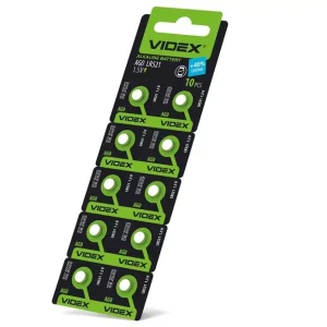 Videx AG9/LR936 43mAh alkáli gombelem (darabár min. rendelhető mennyiség 10 db) Csak ma